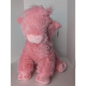 VIRAL Jumbo Highland Cow Plush, Pink, 24", Valentine's Day by Way To Celebrate